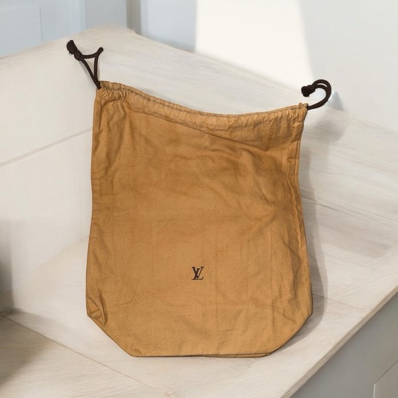 LOUIS VUITTON LV 17 x 20 In  Dust Cover Bag Drawstrings Shoes Handbags Authentic - Picture 1 of 8